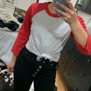 T By Alexander Wang Twisted Baseball Top